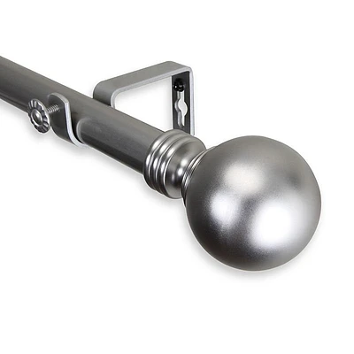 Rod Desyne Globe Single Curtain Rod 120-170in