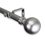 Rod Desyne Globe Single Curtain Rod 120-170in