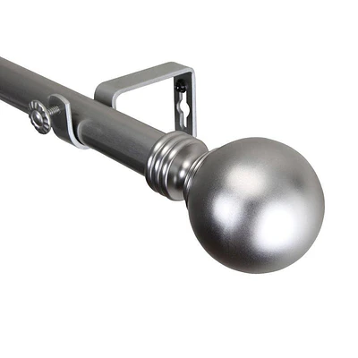 Rod Desyne Globe Single Curtain Rod 120-170in