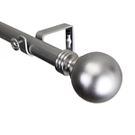 Rod Desyne Globe Single Curtain Rod 120-170in