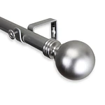 Rod Desyne Globe Single Curtain Rod 120-170in