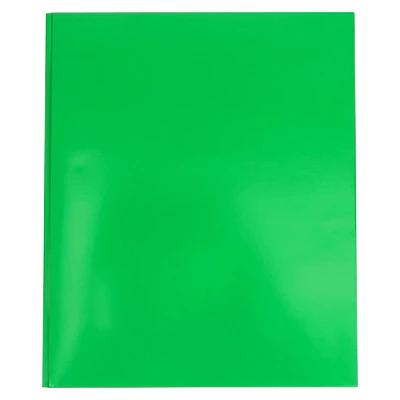 2 Pocket with Prongs Paper Folders - Green