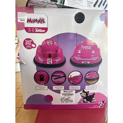 6V Disney Minnie 6V Bumper Car Ride on Toy, by Flybar