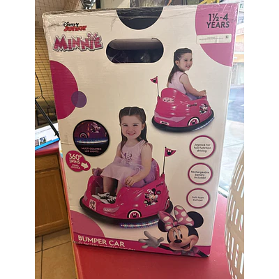 6V Disney Minnie 6V Bumper Car Ride on Toy, by Flybar