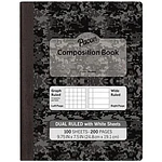 Composition Book Wide/Legal Rule  Black Cover  9.75 x 7.5  100 Sheets