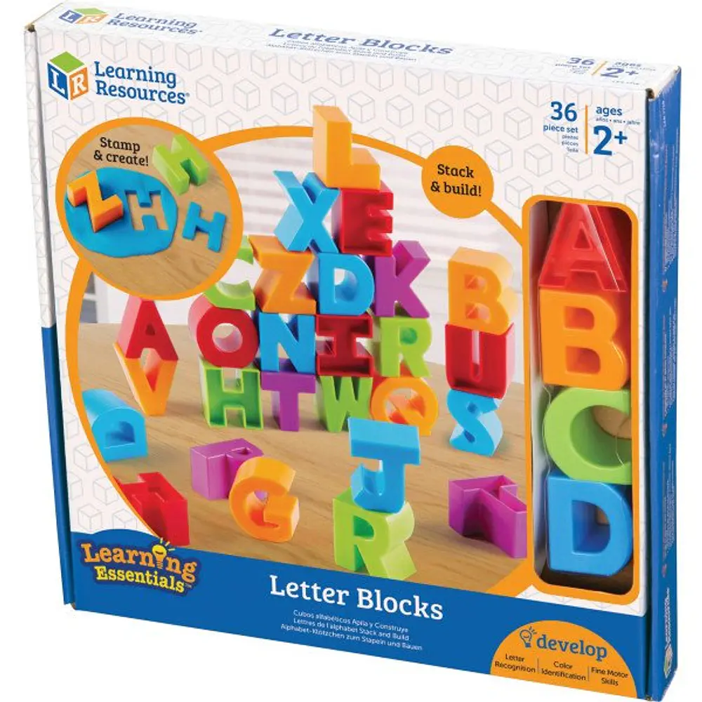 Learning Resources Letter Blocks  Alphabet Toys  Ages 2+