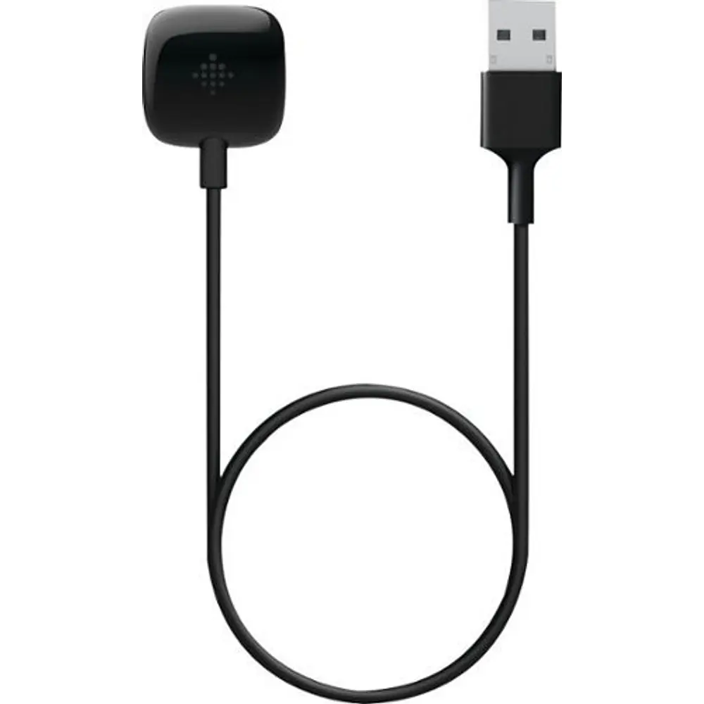 Fitbit - Sense & Versa 3 Charging Cable - Black