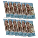 5 x7  Clear Acrylic Self Standing Photo Frames - Rectangular Tabletop