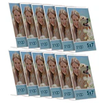 5 x7  Clear Acrylic Self Standing Photo Frames - Rectangular Tabletop