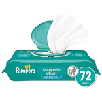 Pampers Complete Clean Baby Wipes Fresh Scent - 72ct: Hypoallergenic, Paraben-Free, Pop-Up Dispenser, Diaper Area Use