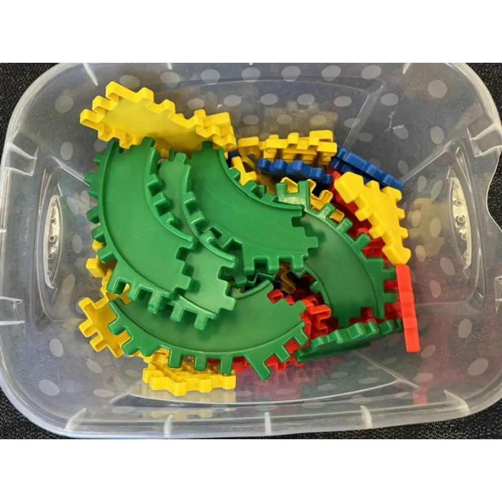 Little Tikes Waffle Blocks 4in X 4in, Track + more (85 Pc)