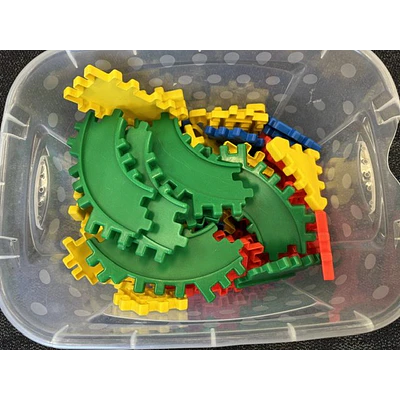 Little Tikes Waffle Blocks 4in X 4in, Track + more (85 Pc)