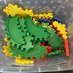 Little Tikes Waffle Blocks 4in X 4in, Track + more (85 Pc)