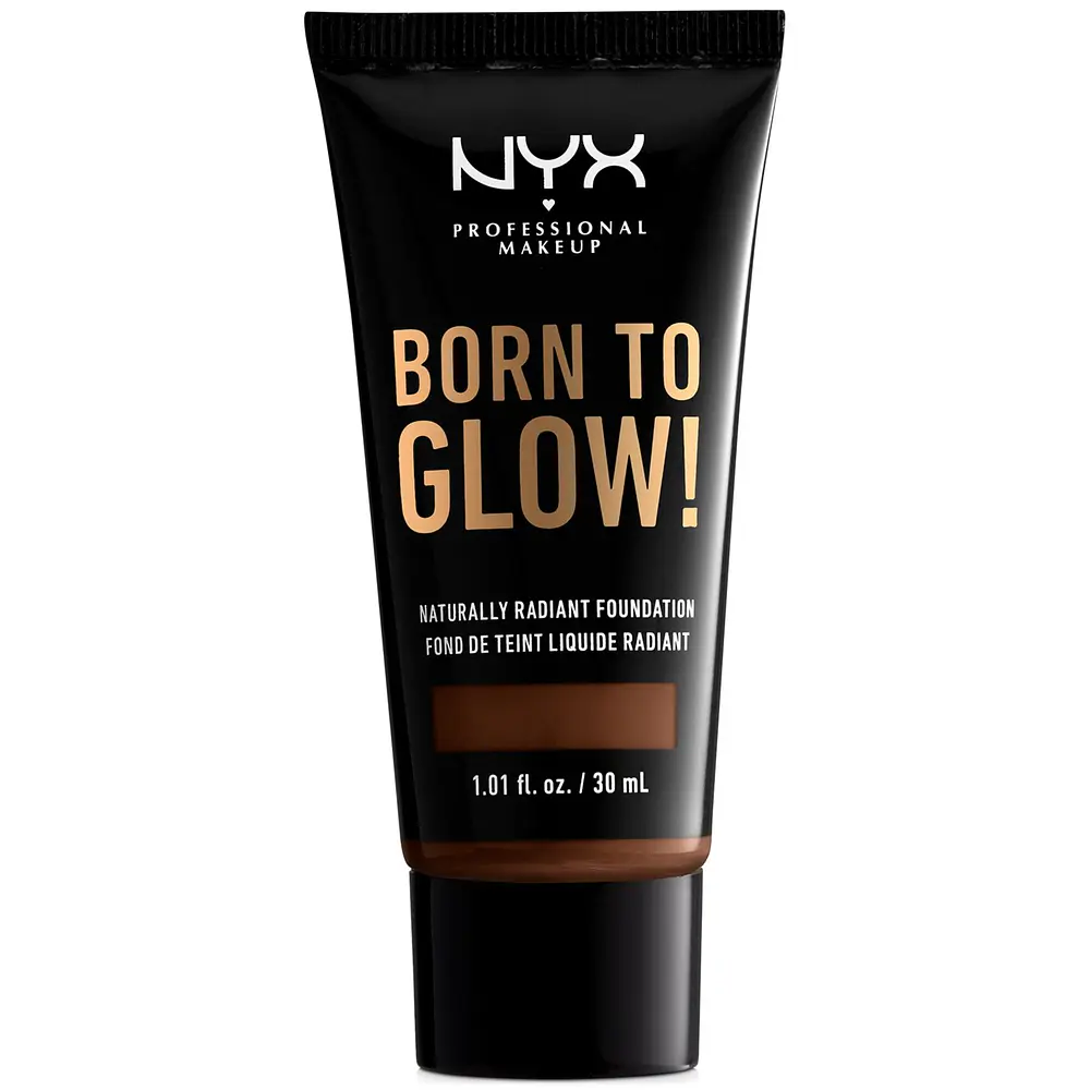 NYX Professional Makeup Born To Glow Radiant Foundation - 22.7 Deep Walnut - 1.01 fl oz