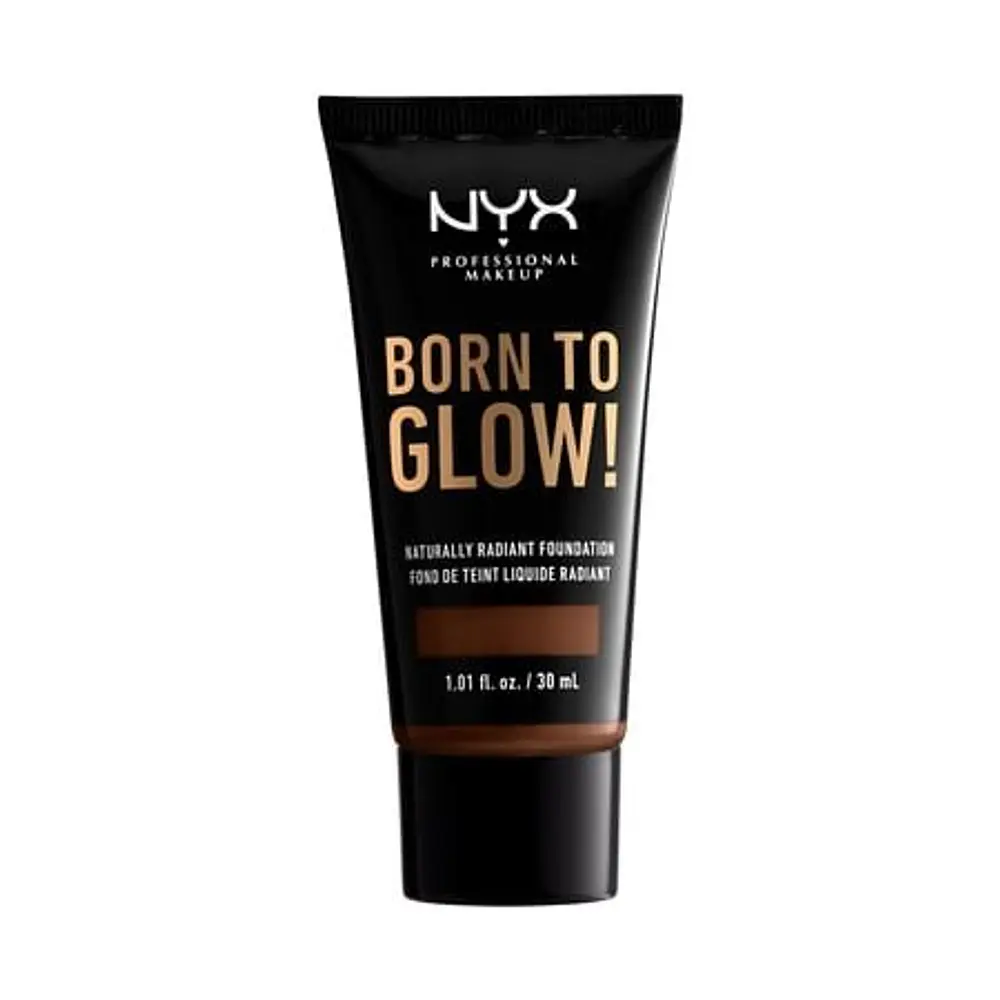 NYX Professional Makeup Born To Glow Radiant Foundation - 22.7 Deep Walnut - 1.01 fl oz