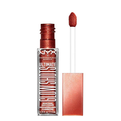 NYX Professional Makeup Ultimate Glow Shots Shimmer Liquid Eyeshadow  Clementine Fine