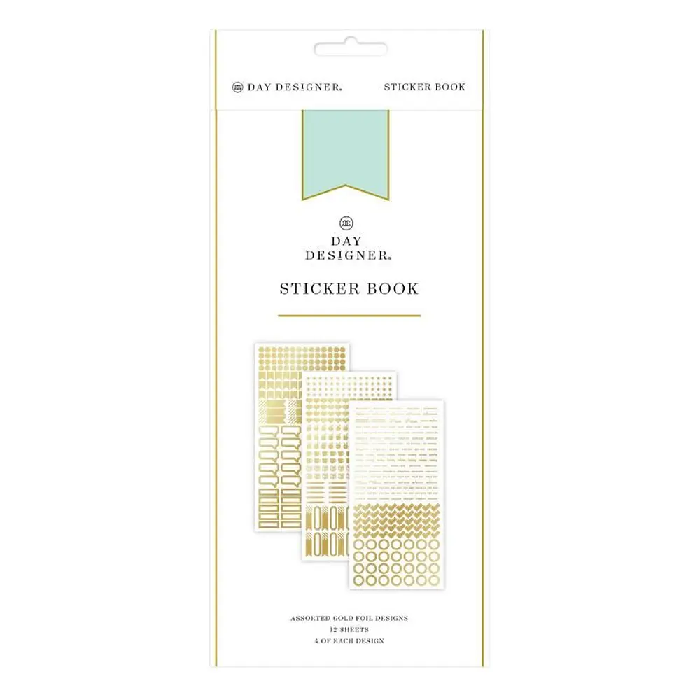 Day Designer Sticker Book: 2216 Planner & Calendar Stickers, 12 Sheets, 9.5" x 4.6"