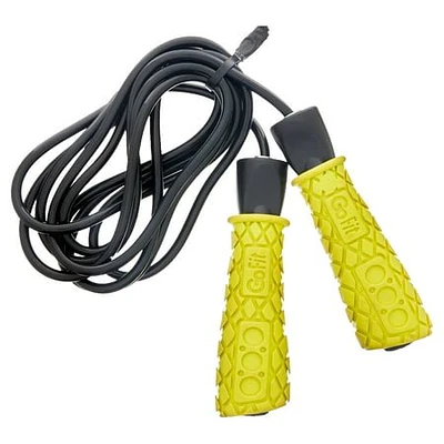 GoFit Speed Training Jump Rope with Padded Foam Grips - Adjustable Pro 9ft Rope  Ball Bearing Movement for Smooth Rotation Ideal for Boxing  Cardio or Endurance Workout