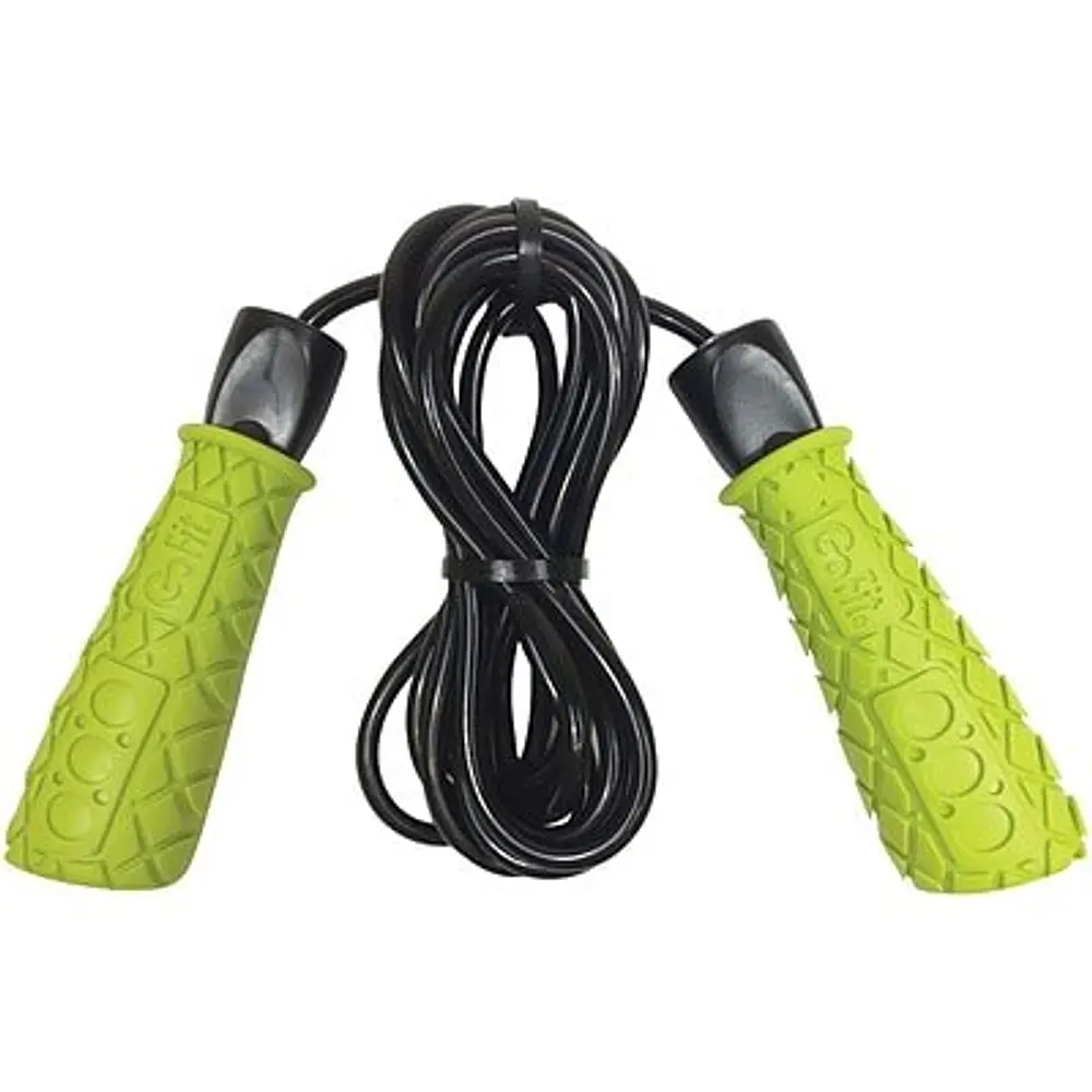 GoFit Speed Training Jump Rope with Padded Foam Grips - Adjustable Pro 9ft Rope  Ball Bearing Movement for Smooth Rotation Ideal for Boxing  Cardio or Endurance Workout
