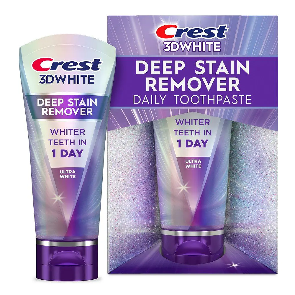 Crest Toothpaste  3DWhite Brilliance Deep Stain Remover Ultra White Toothpaste  2.1oz