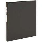 Avery Standard Binder  1  Round Rings  Black Binder (03301)