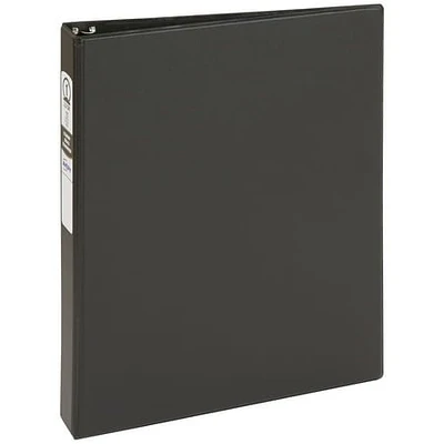 Avery Standard Binder  1  Round Rings  Black Binder (03301)