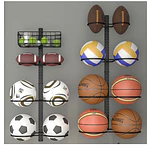8 Tier Detachable Wall Mounted Ball Rack. Vertical/Horizontal