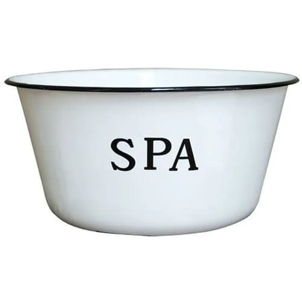 CWI Gifts Enamel Spa Bowl  8-Inch by 3.75-Inch