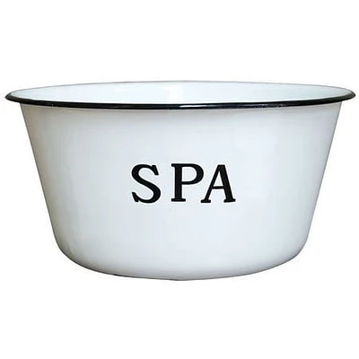 CWI Gifts Enamel Spa Bowl  8-Inch by 3.75-Inch