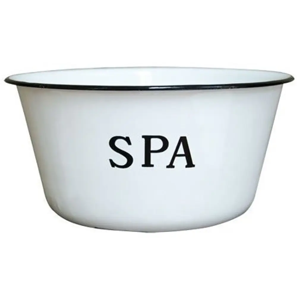 CWI Gifts Enamel Spa Bowl  8-Inch by 3.75-Inch