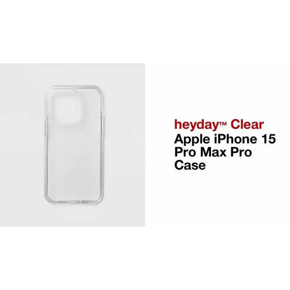 Apple iPhone 15 Pro Max Pro Case - heyday™ Clear