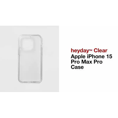 Apple iPhone 15 Pro Max Pro Case - heyday™ Clear