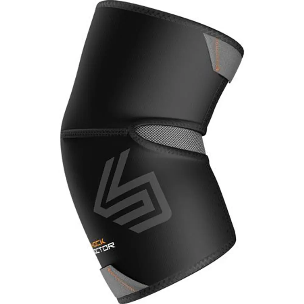 Shock Doctor Elbow Compression Sleeve with Extended Coverage - Black