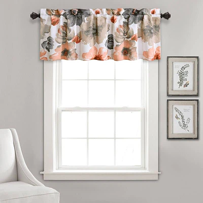 18"x52" Leah Room Darkening Single Window Valance - Lush Décor