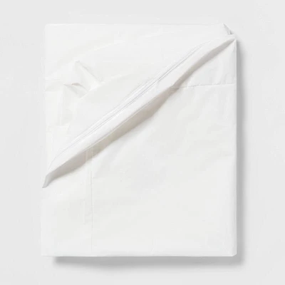 Full Waterproof Zippered Mattress Protector - Room Essentials™: Polyethylene Fabric, Fits 12" Depth, OEKO-TEX Certified