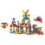 PicassoTiles 240PCS Hedgehog Interlocking 3D Building Blocks  STEAM Educational Construction Playset  Creative Sensory Toy Gift for Kids Ages 3+