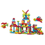 PicassoTiles 240PCS Hedgehog Interlocking 3D Building Blocks  STEAM Educational Construction Playset  Creative Sensory Toy Gift for Kids Ages 3+