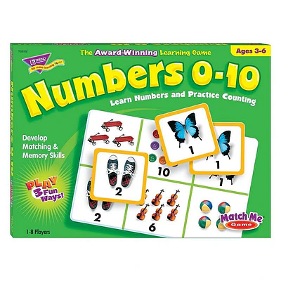 Numbers 0-10 Match Me Games