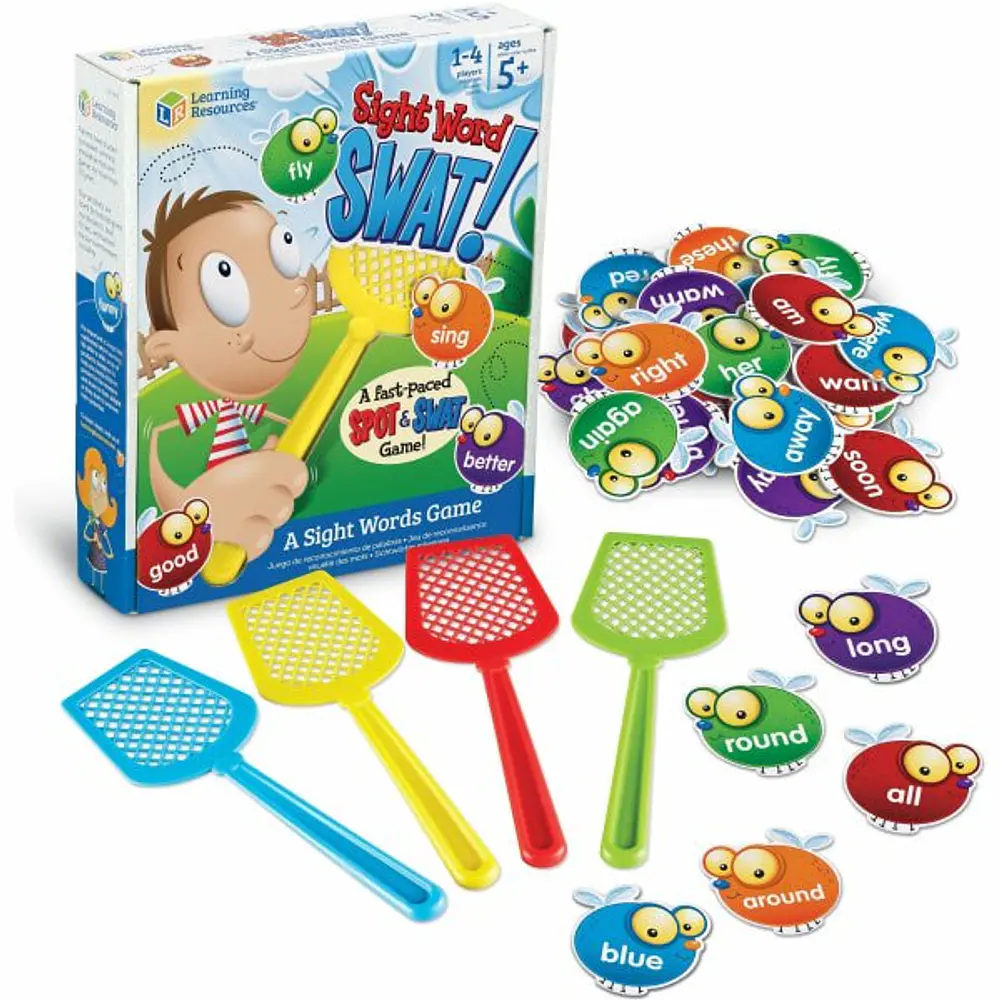 Learning Resources Sight Word Swat a Sight Words Game  Phonics Games  Educational Games  Ages 5+