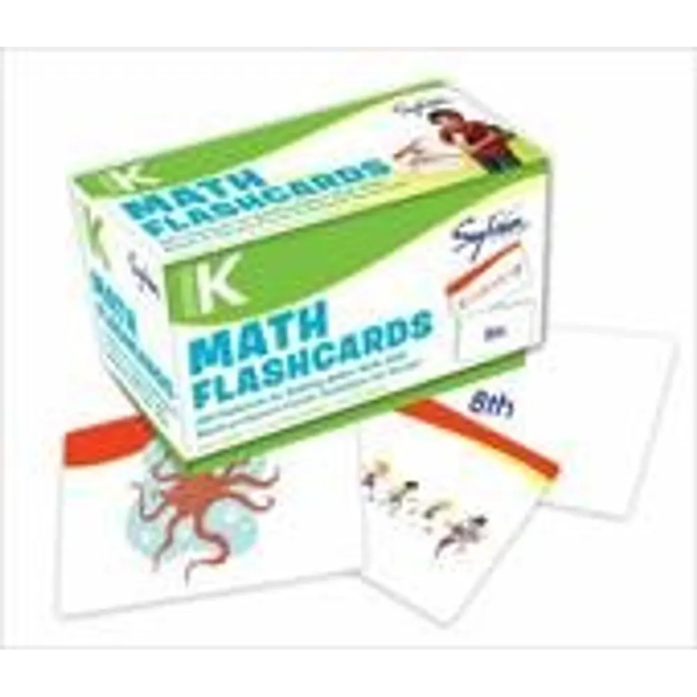 Sylvan Math Flashcards: Kindergarten Math Flashcards: 240 Flashcards for Building Better Math Skills (Number 1-20, Ordinal Numbers, Number Patterns, Comparing & Classifying, Geometry, Location, Size)