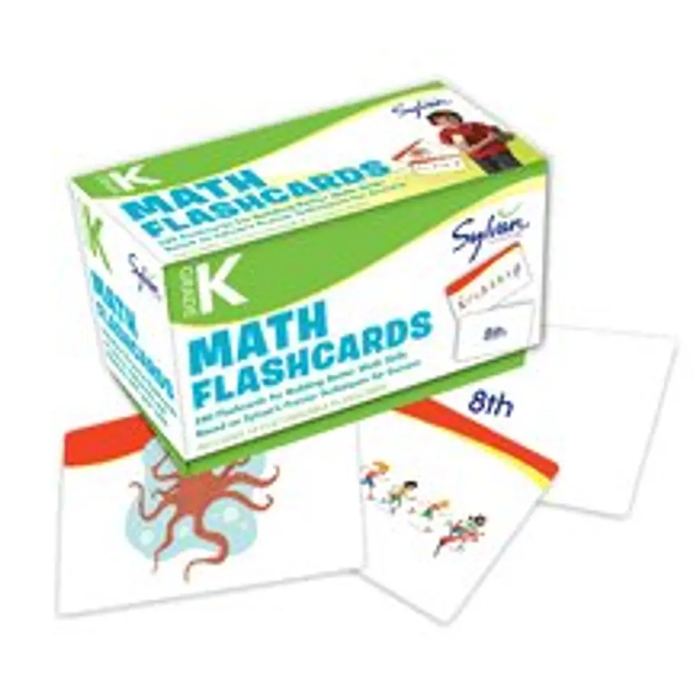 Sylvan Math Flashcards: Kindergarten Math Flashcards: 240 Flashcards for Building Better Math Skills (Number 1-20, Ordinal Numbers, Number Patterns, Comparing & Classifying, Geometry, Location, Size)