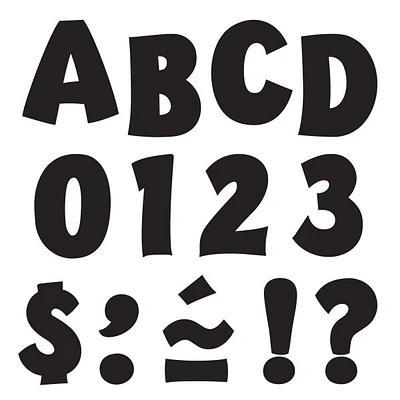 Black 2  Playful Uppercase Ready Letters