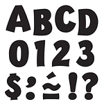 Black 2  Playful Uppercase Ready Letters