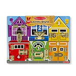 Melissa & Doug Latches Wooden Activity Board - FSC Certified Materials