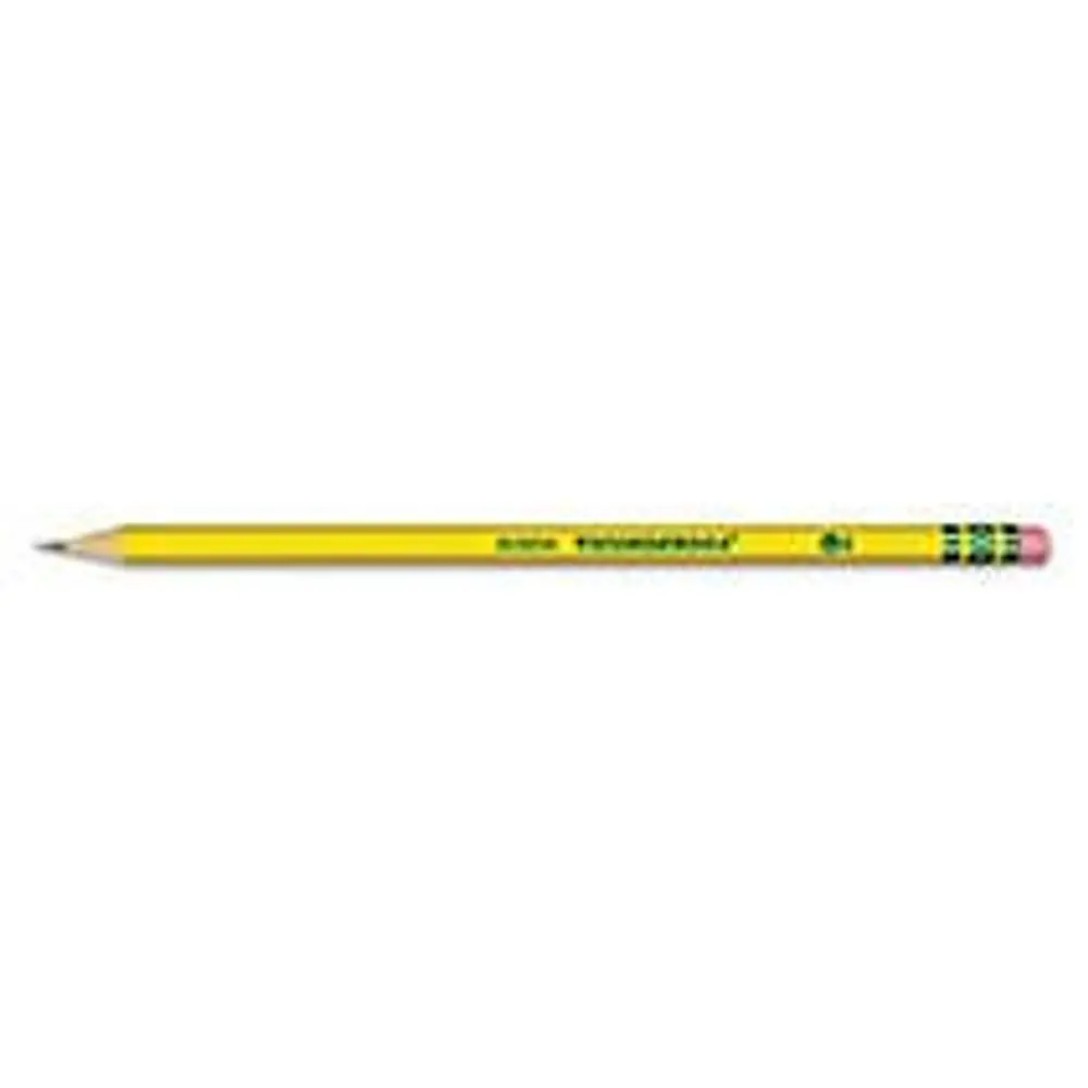 Dixon Ticonderoga Woodcase Pencil  #2 HB  Yellow  12-Count