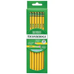 Ticonderoga Premium Wood Pencils Unsharpened #2 Lead Yellow 24 Count 0.3 mm Pencil Lead