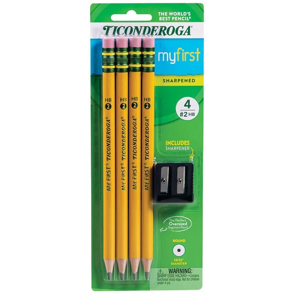 Ticonderoga 4ct My First Pencil