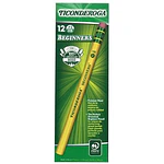 Dixon Ticonderoga Woodcase Beginner Pencil  Number 2 Yellow  12 Count