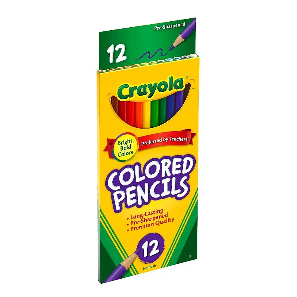 Crayola 12ct Kids Pre-Sharpened Colored Pencils