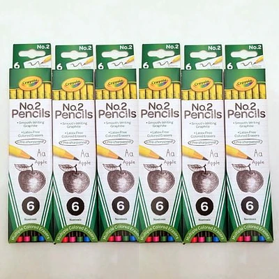 Crayola No.2 6 Pencils Crayons HB